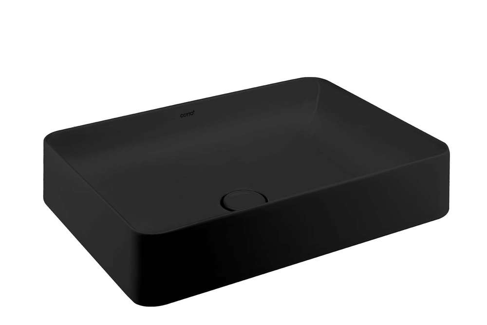 COTTO อ่างล้างหน้าชนิดวางบนเคาน์เตอร์ รุ่น เซนเซชั่น เรคแทงเกิล C00342MBK