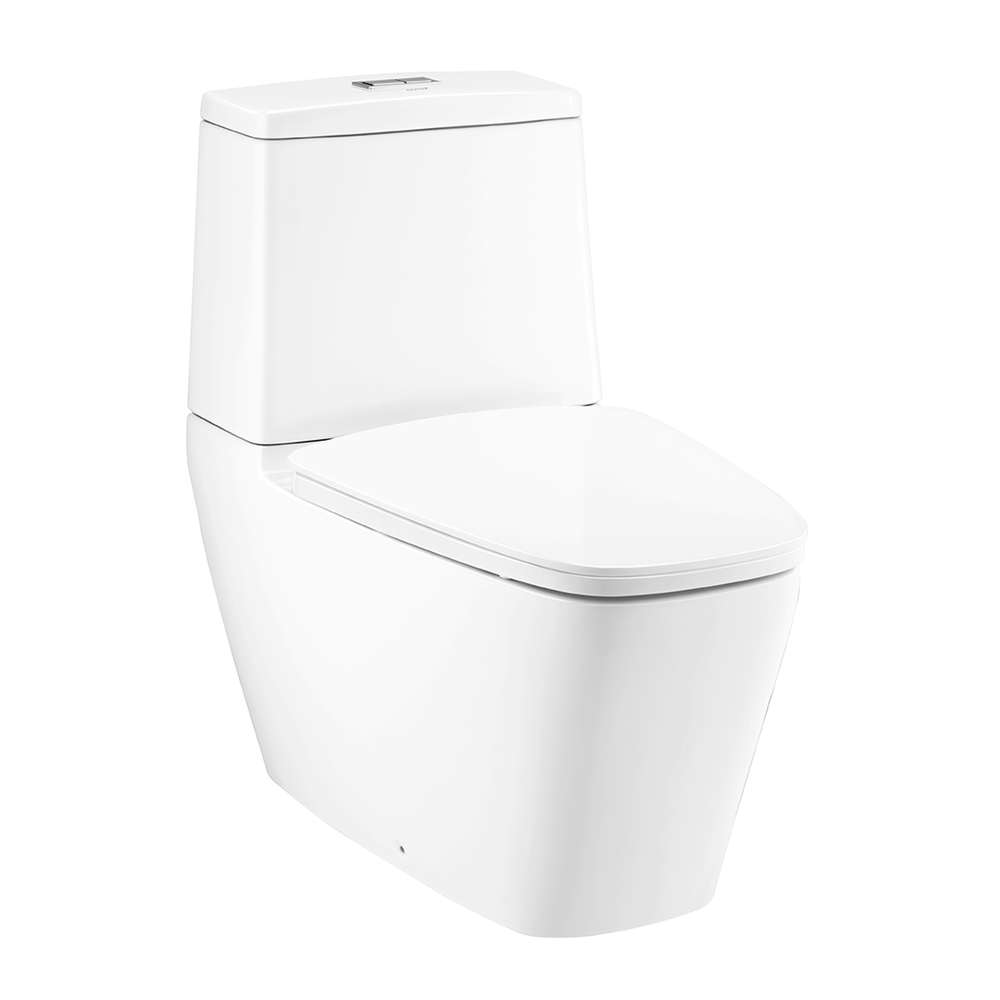 COTTO สุขภัณฑ์สองชิ้น รุ่น C135107 WH Hercules Curve 3/4.5L OM
