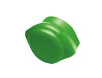 ครอบโค้งปิดปลาย ลอนคู่ เขียว