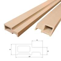 วงกบ WPC UNIX 2"x4" เปียก 70x200 สีน้ำตาล
