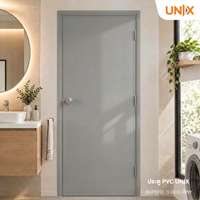 ประตู PVC UNIX SUPER(L1) เรียบ70X180 เทา เจาะ