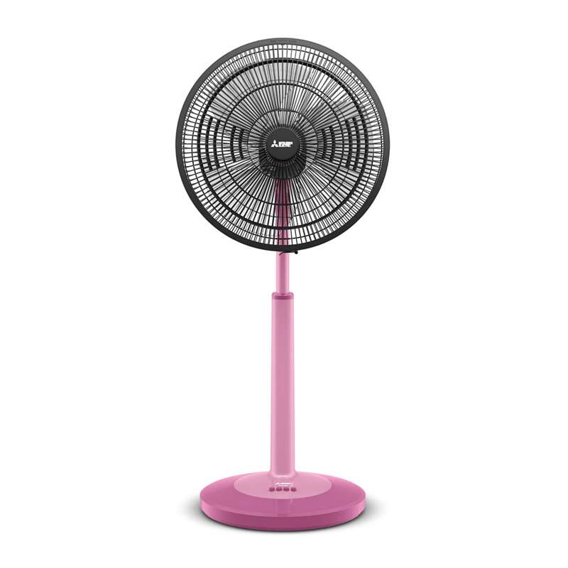 Mitsubishi พัดลมตั้งพื้นกึ่งตั้งโต๊ะ รุ่น R18A-GB SF-RS สีชมพู