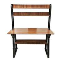 โต๊ะ+ชั้นวาง FEDE 120cm สีมะฮอกกานี NORDICHOME