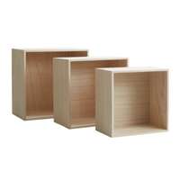 ชั้นวางติดผนัง ILBRO ชุด 3 ชิ้น ไม้