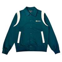 แจ็คเก็ต Bomber ปกเชิ้ตกระดุม เขียว48 XL