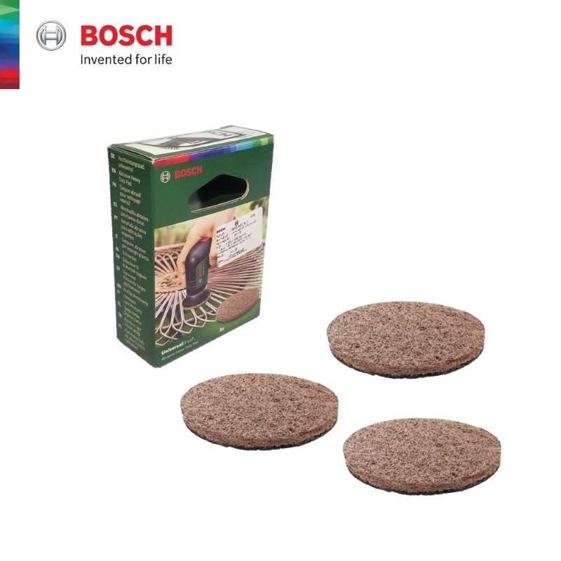 แผ่นใยขัดงานหนัก BOSCH UniversalBrush สีน้ำตาล
