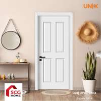 ประตู UPVC UNIX รุ่น Super+ UP-4 สีขาว 80x200 ซม. (เจาะลูกบิด)