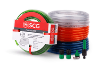 สายยางแฟนซีพีวีซี & หัวฉีด เอสซีจี น้ำเงิน 5/8นิ้ว (10 ม.)