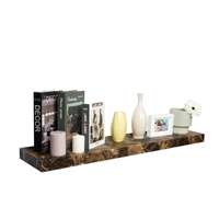 FASTTECT ชั้นวางของติดผนัง กว้าง 24 x ยาว 110 ซม. สีหินอ่อนน้ำตาล