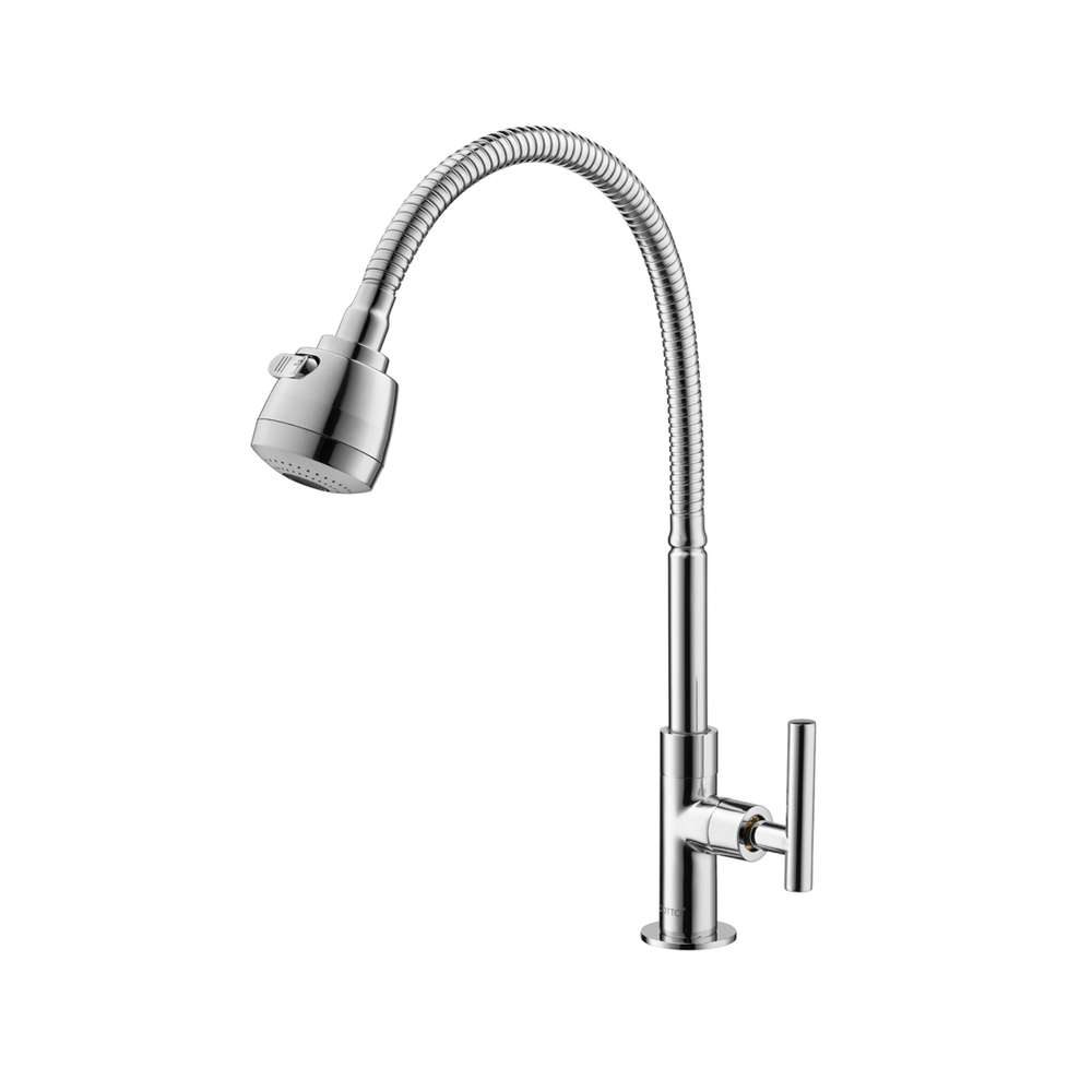 CT1256(HM) ก๊อกอ่างซิงค์แบบก้านปัดหมุนองศาได้ ปรับน้ำ2ระดับ