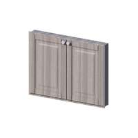 บานซิงค์คู่ รุ่น ALICE V2 80x60 ซม. สี Unique Oak