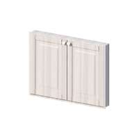 บานซิงค์คู่ รุ่น ALICE V2 80x60 ซม. สี Smoky Ash