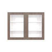 ตู้แขวนบานกระจกเปิดคู่ ขนาด 80x60 cm รุ่น MATTE_W8060G_RW