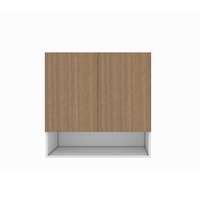 ตู้แขวนบานเปิดคู่ช่องโล่ง ขนาด 80x80 cm รุ่น MATTE_W8080MA_NT