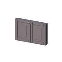 บานคู่ใต้เตา รุ่น ALICE V2 80x50 ซม. สี Titanium Grey