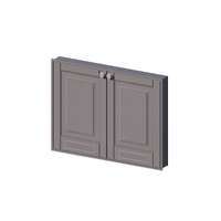 บานซิงค์คู่ช่องระบาย รุ่น ALICE V2 80x60 ซม. สี Titanium Grey