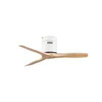 พัดลมเพดานใบพัดไม้แท้ รุ่น KEN SOLID WOOD 40นิ้ว HR สีขาว/เมเปิ้ล พร้อมรีโมท