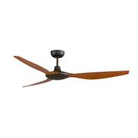 พัดลมเพดานใบพัดเรซิ่น รุ่น THIN 60นิ้ว สีน้ำตาลดำ/วอลนัท พร้อมรีโมท
