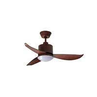 พัดลมเพดานใบพัดพลาสติก มีไฟ LED 18W รุ่น SEABIRD OD 36นิ้ว สีวอลนัท พร้อมรีโมท
