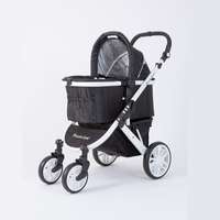 รถเข็นสำหรับสัตว์เลี้ยง Petology - Piccolocane รุ่น TANTO สีดำ/เฟรมสีดำ