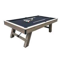 ชุดโต๊ะพูล  3in1 แผ่นท็อป โต๊ะกินข้าว โต๊ะปิงปอง  ขนาด 8 ฟุต สีดำ