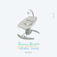 เตียงไกวไฟฟ้า Bebeplay รุ่น SensoryDreams Baby Swing สีเทา