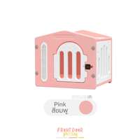 บ้านสัตว์เลี้ยง Hosttail รุ่นเจแปน size S สีชมพูขาว