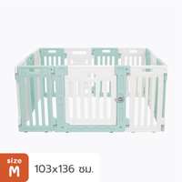 คอกสุนัข Hosttail รุ่น Pethome M เขียว ขาว