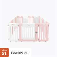 คอกสุนัข Hosttail รุ่น Pethome XL ชมพู ขาว