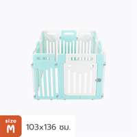 คอกสุนัข Hosttail รุ่น Pethome ExtraHeight 73 cm ขนาด M เขียวขาว