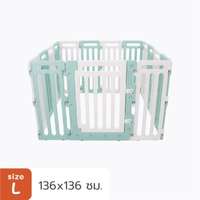 คอกสุนัข Hosttail รุ่น Pethome 90 cm ขนาด L เขียวขาว