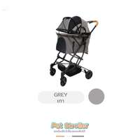 รถเข็นสัตว์เลี้ยง Hosttail Foldable Pet Stroller รุ่น Pet Bag สีเทา