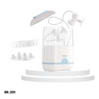 เครื่องนึ่งขวดนม Babier รุ่น BR-201 [กว้างพิเศษ/ไม่อบแห้ง] สีขาว