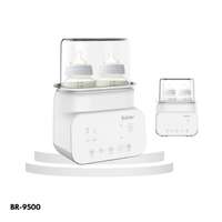 เครื่องอุ่นนมและนึ่งฆ่าเชื้อ 6 โหมด Babier รุ่น BR-9500 [2 ขวด]
