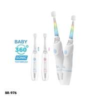 แปรงสีฟันไฟฟ้ารุ่นเบบี้โซนิค 360 องศา Babier รุ่น BR-976 [สำหรับเด็ก 0-5 ปี] สีชมพู