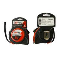 ตลับเมตร 8x25มม TOPPRO (6ชิ้น)
