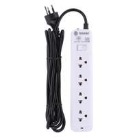 รางปลั๊ก TOSHINO รุ่น SO-42 รางปลั๊ก 4 ช่อง 1 สวิตช์ สายยาว 2 ม. (10A/2300W)(สีขาว)