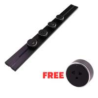 รางปลั๊กไฟ  Toshino  (เฉพาะราง) รุ่น PT-60BK ยาว 60 cm. สีดำ