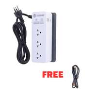 รางปลั๊ก TOSHINO 3 ช่อง PD20W+QC3.0+1USB 3.4A 1 สวิตช์ 2 ม. รุ่น CW20PD-2M (10A/2300W)
