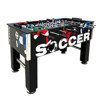 โต๊ะโกล์ โต๊ะบอล Football Table รุ่น V.1 สีดำลายSoccer