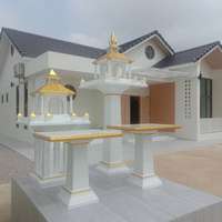 M24 ศาลพระภูมิและศาลเจ้าที่พร้อมโต๊ะบูชา (Set)