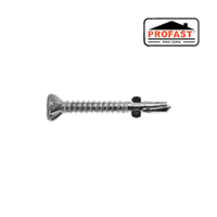 สกรูไม้ฝา Profast เบอร์ 7 ยาว 32 มม. (​7×1.2″) (บรรจุ 250 ตัว/กล่อง) มีปีก