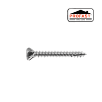 สกรูยึดไม้ฝา Profast เบอร์ 7 ยาว 32 มม. (​7×1.2″) (บรรจุ 200 ตัว/กล่อง) ปลายแหลม เจาะไม้