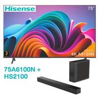 ทีวีHisenseรุ่น75A6100N& ซาวด์บาร์HS2100