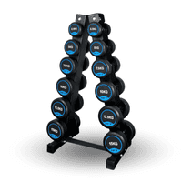 เซ็ตดัมเบล HFT 6 คู่ 2.5-15 kg แบบกลม พร้อมแร็ค R601 - Homefittools