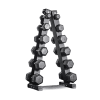 เซ็ตดัมเบล 6 คู่ 2.5-15 kg แบบเหลี่ยม พร้อมแร็ค R601 - Homefittools