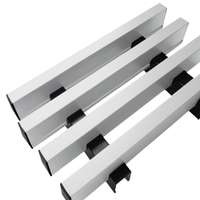 ระแนงเหล็กลายไม้ ขนาด 25x100x4000mm. สีขาวลิลลี่ (Lily White)