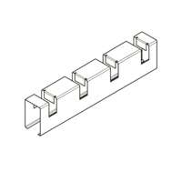 Carrier อุปกรณ์ยึดระแนง Aron แบบขาตรง 25 x 100 x 1000 mm.