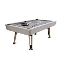 โต๊ะพูล  รุ่น V.22 ขนาด 7 ฟุต โต๊ะสีขาว สักหลากสีเทา