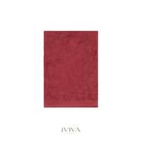 Jviva ผ้าขนหนูใยไผ่ 100% เช็ดหน้า (13x13นิ้ว) สีแดง Red Velvet